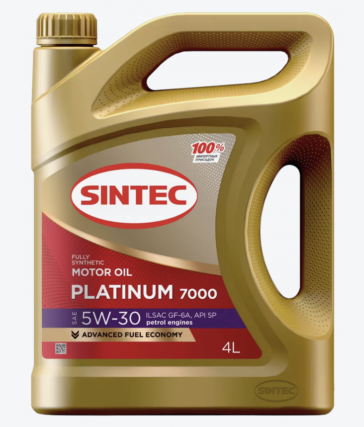 Масло Моторное масло SINTEC PLATINUM 7000 5W30 Ilsac GF-6A 4л